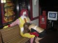 Hot Babe pleases Ronald McDonald