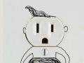 Creative picture of electrical outlet