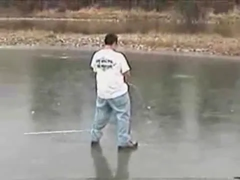 Peeing on the Ice Funny Video