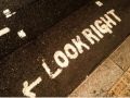 Look right stupid sign