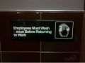 Employees must wash their hands?