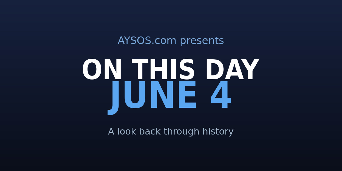 June 4: Beer Riots, Cheese Monopolies, and Flying High