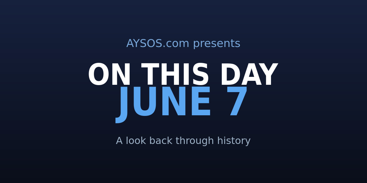 June 7: Explosions, Sumo, and a Rock-Throwing Temperance Queen