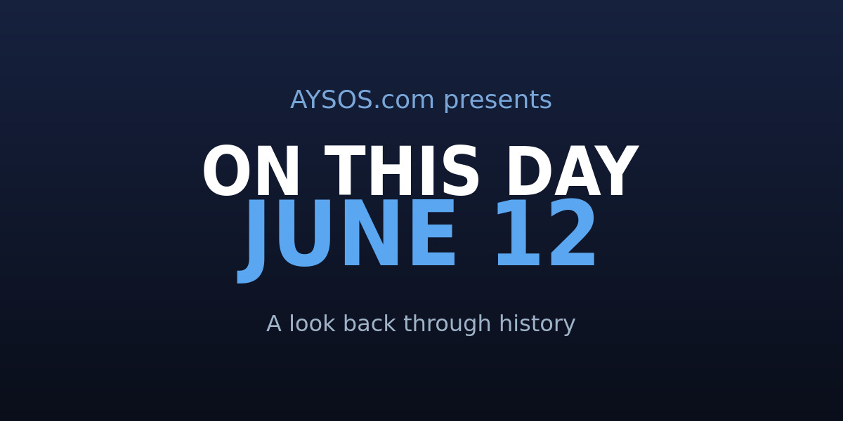 June 12: Indy's Debut, Reagan's Challenge, and Love Wins