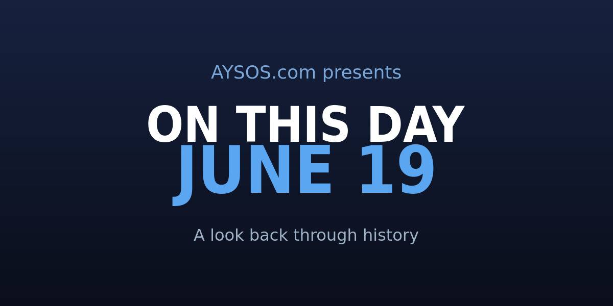 June 19: WikiLeaks, Royal Weddings, and the Birth of Baseball