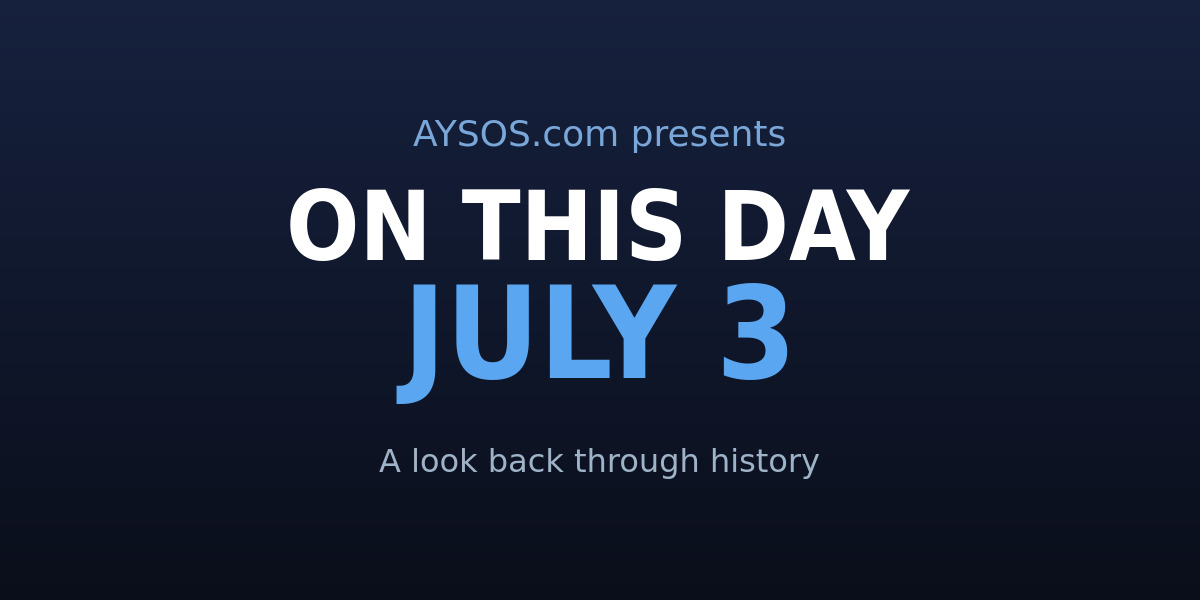 July 3: Ziggy Stardust Bows Out and the Dog Days Begin