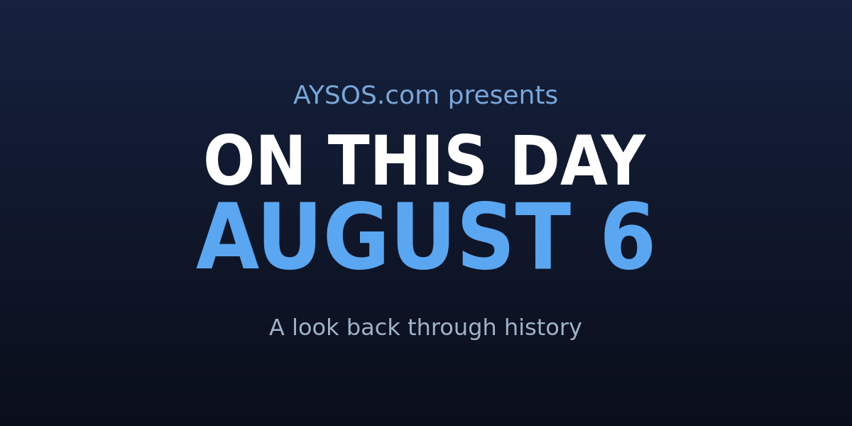 August 6: The World Wide Web, Mars, and a Missing Judge