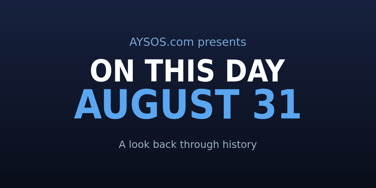 August 31: Movie Magic, MVPs, and Bob Dylan's Big Comeback