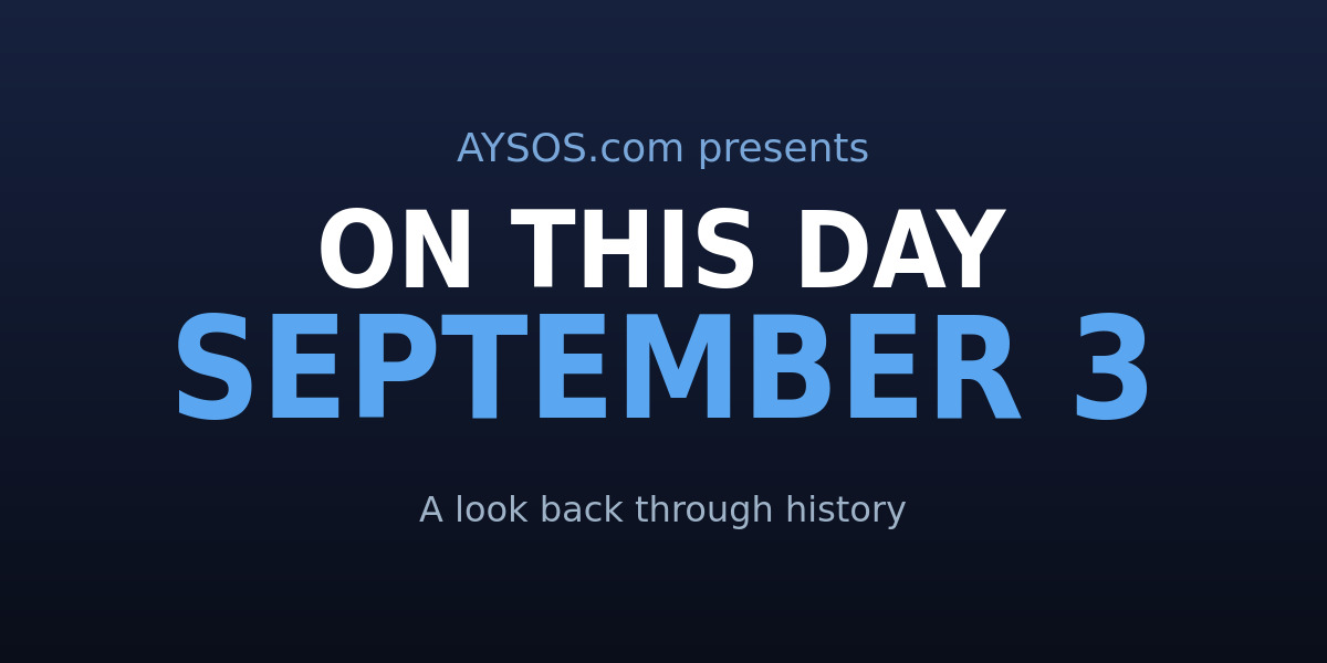 September 3: Land Speed Records, Cheese Toast & a Flag