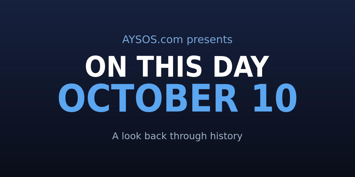 October 10: Revolutions, Pop Stars & Neptune's Moon