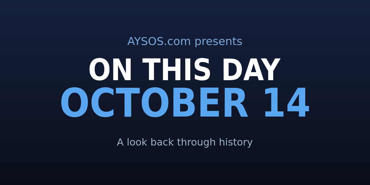 October 14: Sound Barriers, Sky Dives & Winnie-the-Pooh