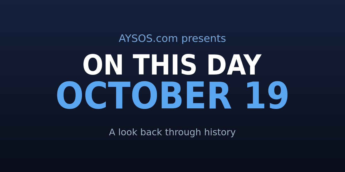 October 19: Kites, Chart-Toppers, and a Space Rock