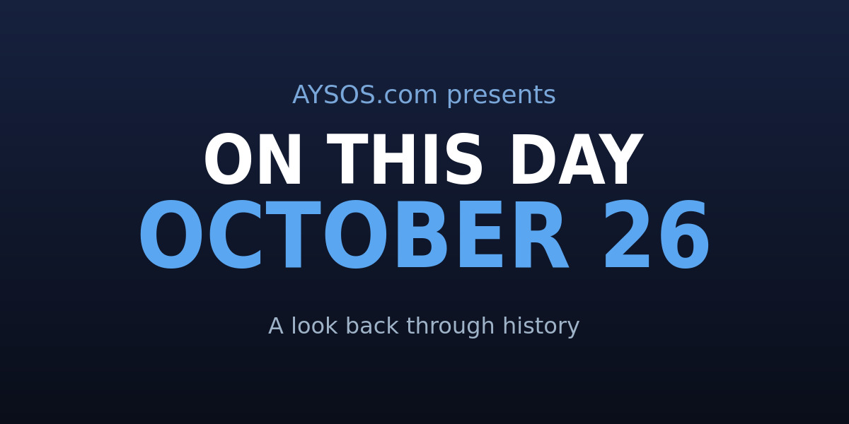 October 26: GTA, a Movie Palace, and Some Legendary Boats