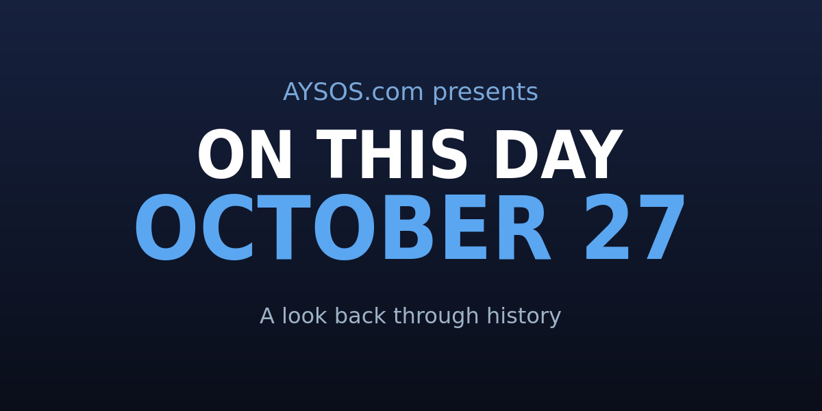 October 27: Curses, Subways, and a Very Good Black Cat